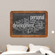 personal development word cloud Wall Decal