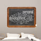 personal development word cloud Wall Decal
