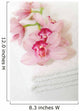 White towels with orchids 