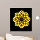 Kaleidoscope Yellow Wall Mural