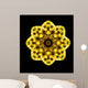Kaleidoscope Yellow Wall Mural