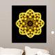 Kaleidoscope Yellow Wall Mural