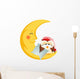 Good night owl sitting on a moon Wall Decal