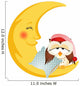 Good night owl sitting on a moon Wall Decal