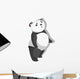 Cute Baby Panda Stand and See of the Sky Wall Decal