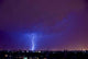 Electrical Storm over City Wall Decal Design 1