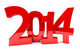 2014 in shiny red numbers 