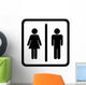 Toilet Sign Wall Decal