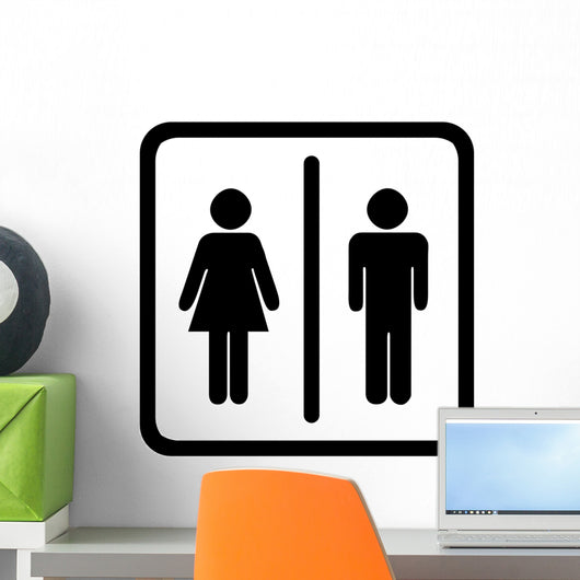 Toilet Sign Wall Decal