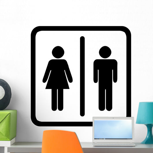 Toilet Sign Wall Decal