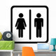 Toilet Sign Wall Decal