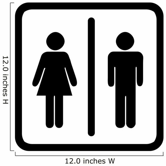 Toilet Sign Wall Decal