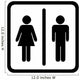 Toilet Sign Wall Decal