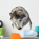shy wolf Wall Decal
