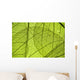 Green Leaf Texture Detail Wall Decal