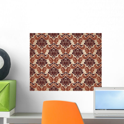 Damask Oriental Wallpaper Wall Decal