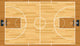Basketball Court Wall Mural