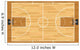 Basketball Court Wall Mural