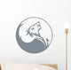 Howling wolf Wall Decal