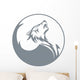 Howling wolf Wall Decal