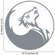 Howling wolf Wall Decal