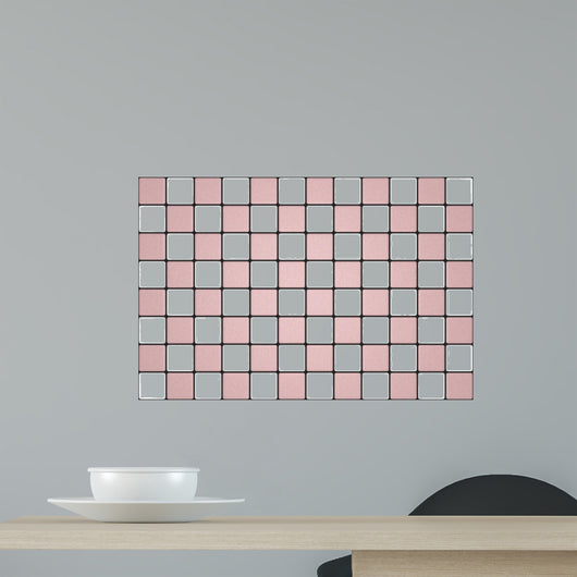 White and pink mosaic 