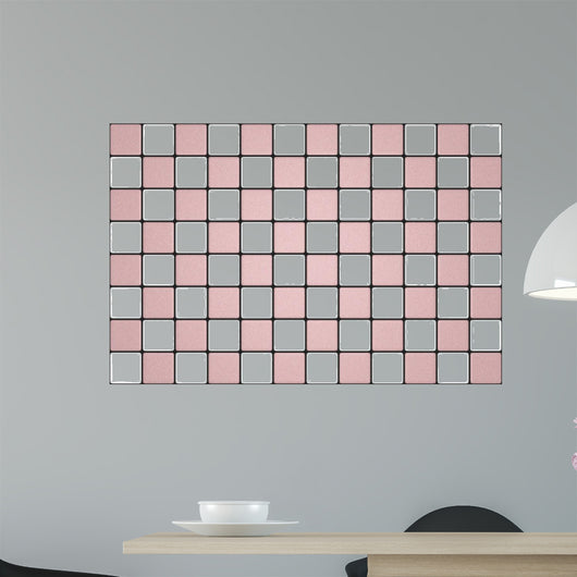 White and pink mosaic 