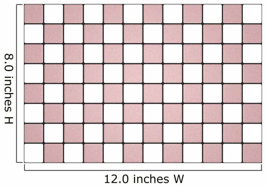 White and pink mosaic 