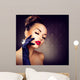 Beauty Fashion Glamour Girl Portrait. Vintage Style Girl 