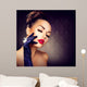 Beauty Fashion Glamour Girl Portrait. Vintage Style Girl 