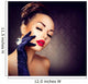 Beauty Fashion Glamour Girl Portrait. Vintage Style Girl 