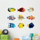 Tropical Fishes Wall Decal