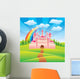 Fairy Tale Castle Vector Illustration 