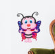 Cute butterfly cartoon Wall Decal