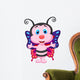 Cute butterfly cartoon Wall Decal