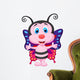 Cute butterfly cartoon Wall Decal