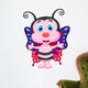 Cute butterfly cartoon Wall Decal