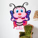 Cute butterfly cartoon Wall Decal