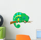 Cute chameleon cartoon Wall Decal