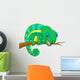 Cute chameleon cartoon Wall Decal