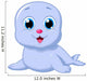 Cute baby seal cartoon Wall Decal