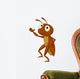 Cute cricket cartoon presenting Wall Decal