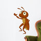Cute cricket cartoon presenting Wall Decal