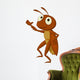 Cute cricket cartoon presenting Wall Decal