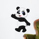 Cute panda cartoon waving hand Wall Decal