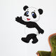 Cute panda cartoon waving hand Wall Decal