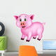 Cute Pig Cartoon Wall Decal Design 2