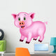Cute Pig Cartoon Wall Decal Design 2