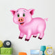 Cute Pig Cartoon Wall Decal Design 2
