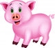 Cute Pig Cartoon Wall Decal Design 2